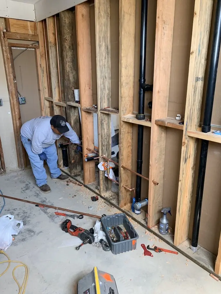 Commercial rough-in plumbing for Water Heater Replacement in Huntley